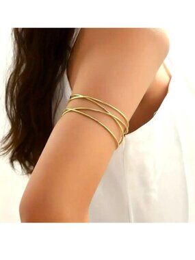 Upper Arm Cuff Bracelet Boho Hippie Armlet Goddess Simple Egyptian Stylish Greek